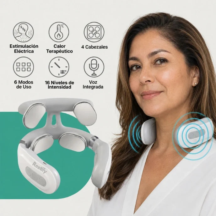 Restify Pro™ - Masaje, Pulsos Eléctricos y Calor Terapéutico
